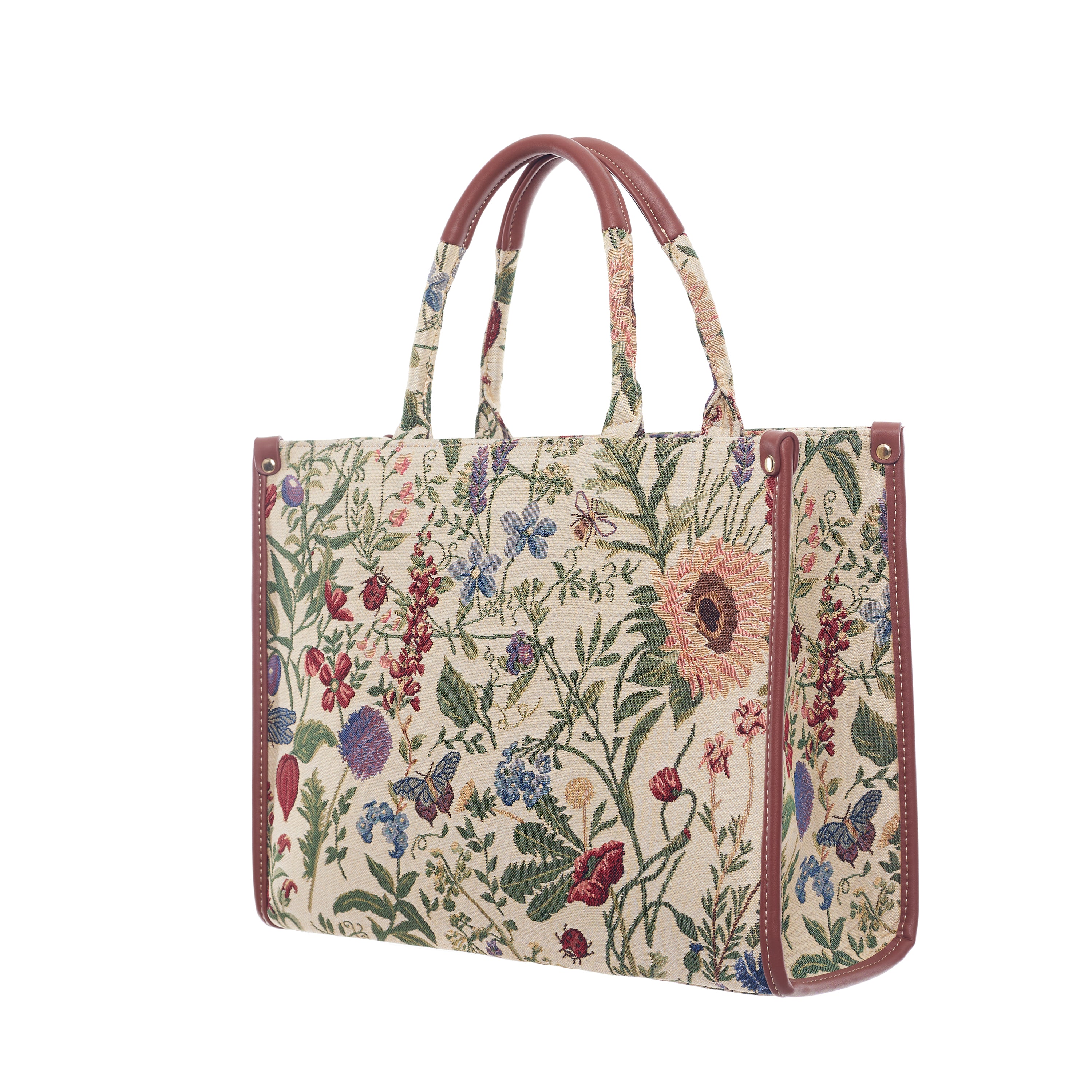 Gucci large floral online tote bag