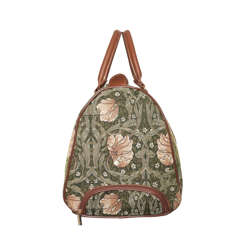 William Morris Pimpernel and Thyme Green - Pull Holdall