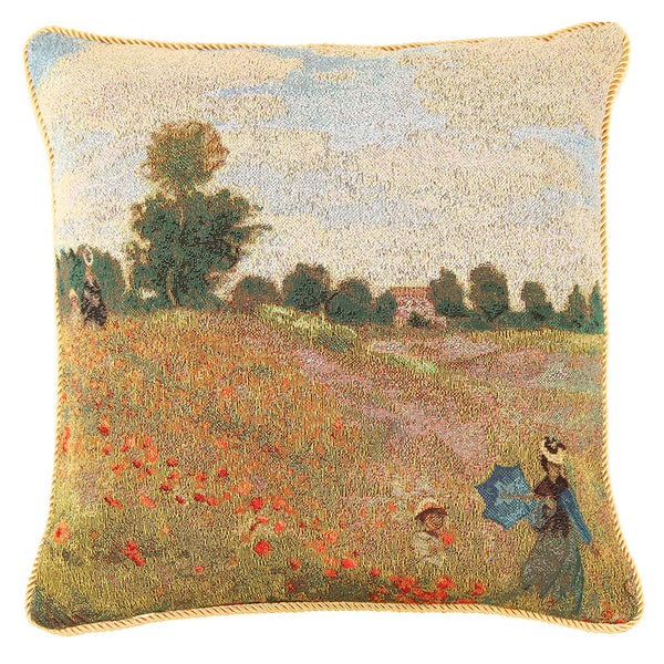 Monet Poppy Field - Cushion Cover Art 45cm*45cm