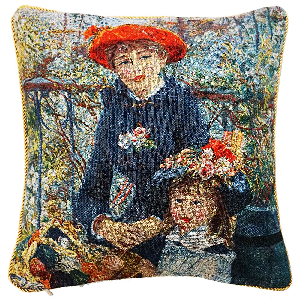 Pierre Auguste Renoir Two Sisters - Cushion Cover Art 45cm*45cm