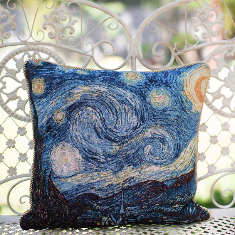 Van Gogh Starry Night - Cushion Cover Art 45cm*45cm