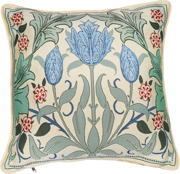 Blue Tulip - Panelled Cushion Cover 45cm*45cm