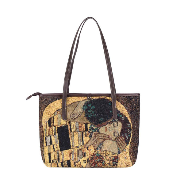 Gustav Klimt Gold Kiss  - College Bag