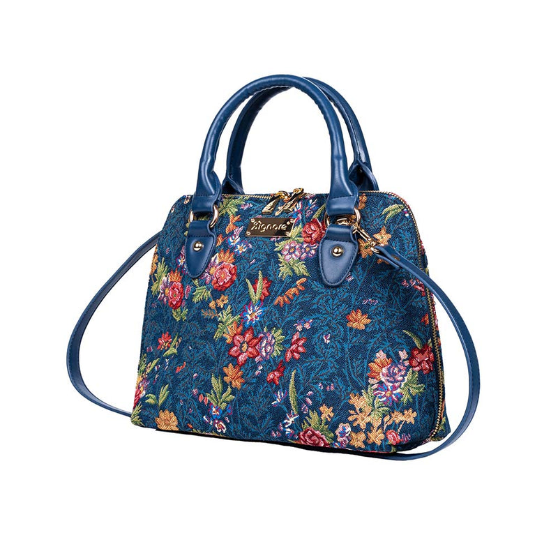 V&A Licensed Flower Meadow Blue - Convertible Bag