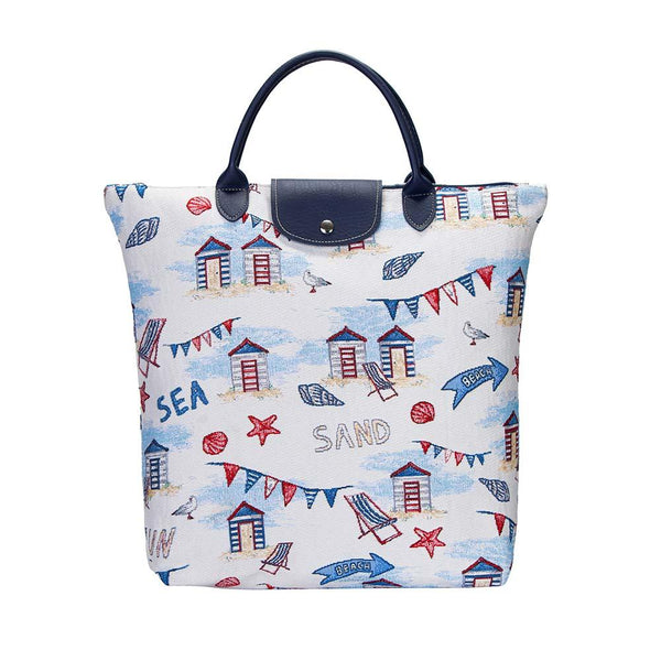 Beach Hut - Foldaway Bag | Signare Tapestry