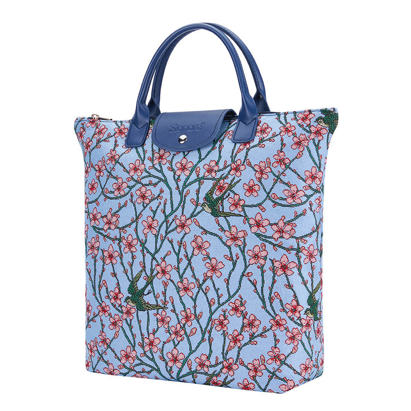 V&A Licensed Almond Blossom and Swallow - Foldaway Bag