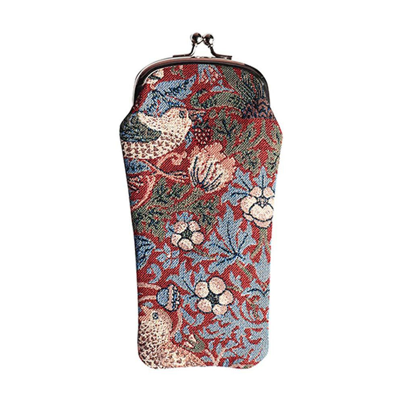 William Morris Strawberry Thief Red - Glasses Pouch