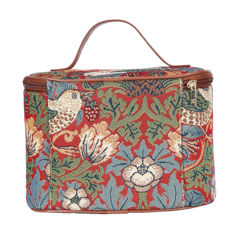 William Morris Strawberry Thief Red - Toiletry Bag