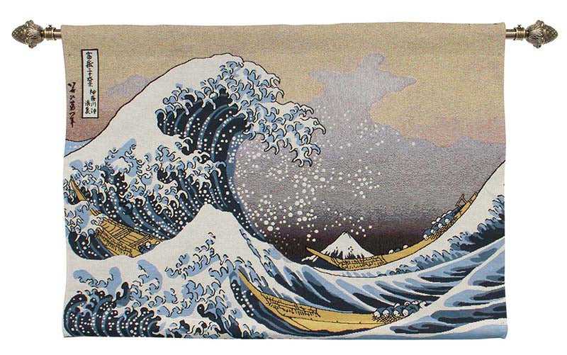 Wall Tapestry The Great Wave of Kanagawa Signaretapestry Signare Tapestry