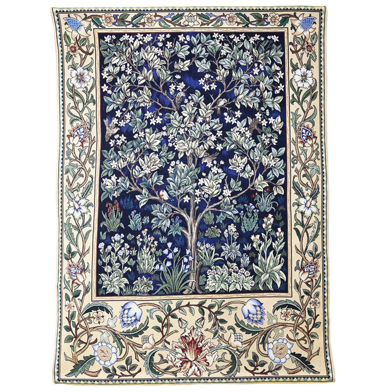 William Morris Tree of Life Blue - Wall Hanging in 3 sizes