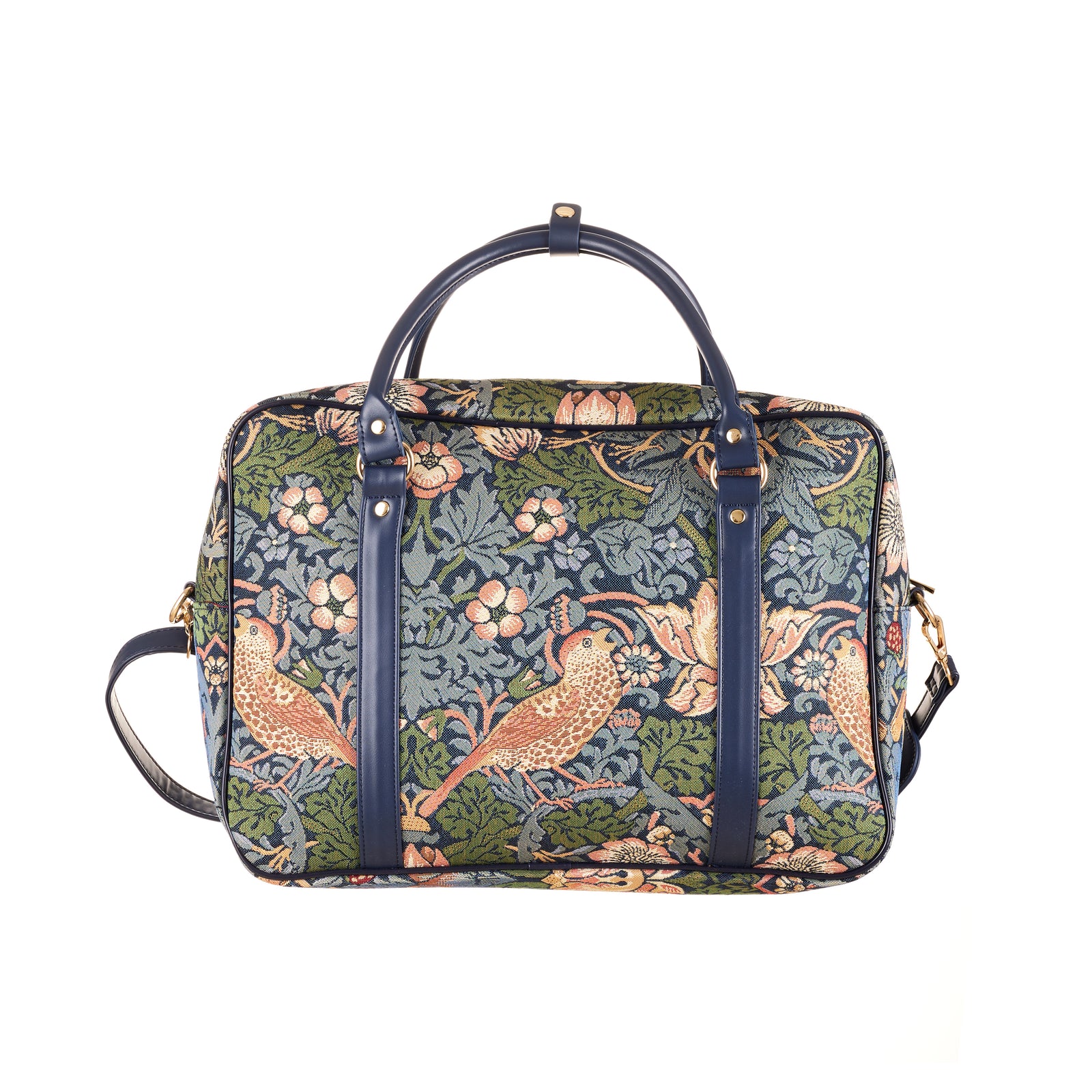 William Morris Strawberry Thief Blue - Cabin Bag – Signare Tapestry