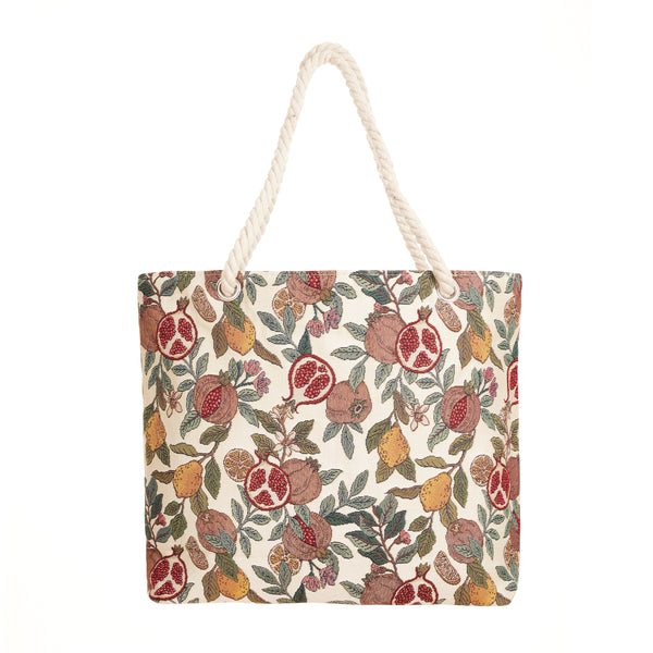 Pomegranate & Lemon - Beach Bag