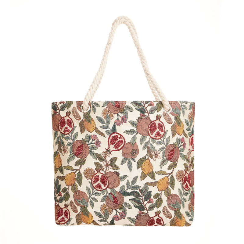 Pomegranate & Lemon - Beach Bag