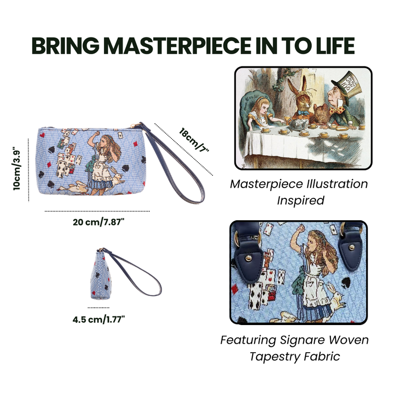 Alice in Wonderland Nothing but Cards - Wristlet