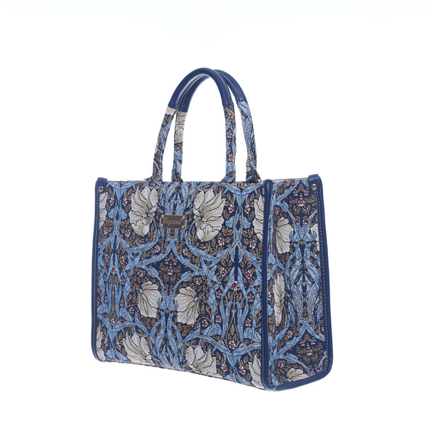 William Morris Pimpernel & Thyme Blue - City Bag