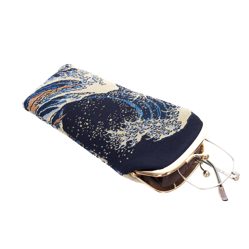 The British Museum Great Wave Off Kanagawa - Glasses Pouch