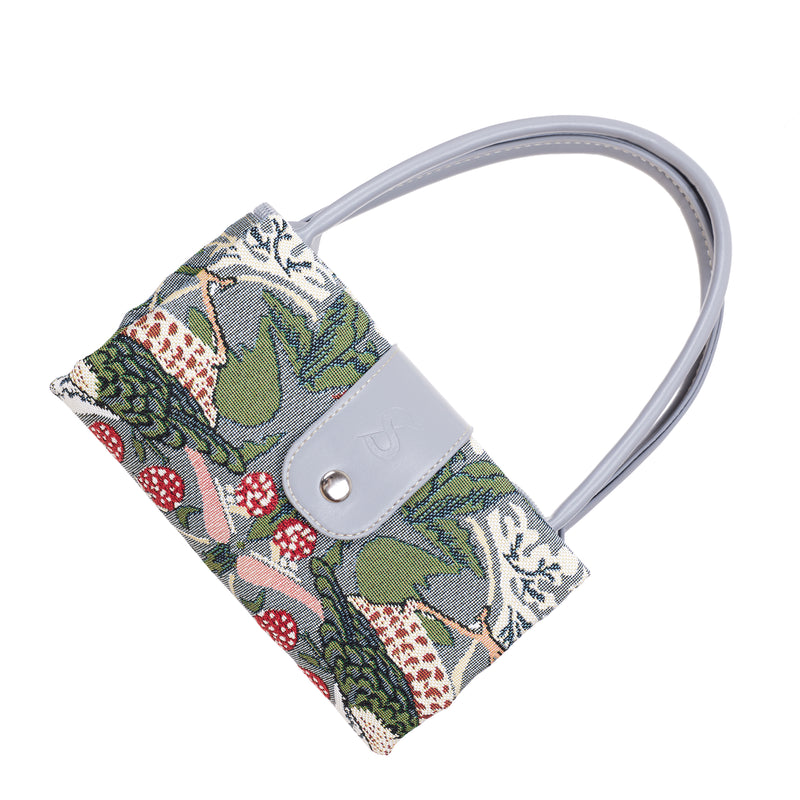 V&A Licensed Strawberry Thief Grey - Folding Bag