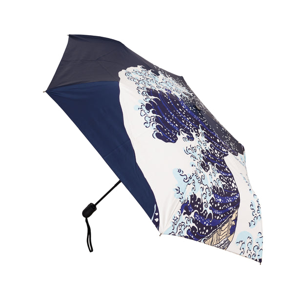 The British Museum Great Wave Off Kanagawa - Automatic Folding Umbrella