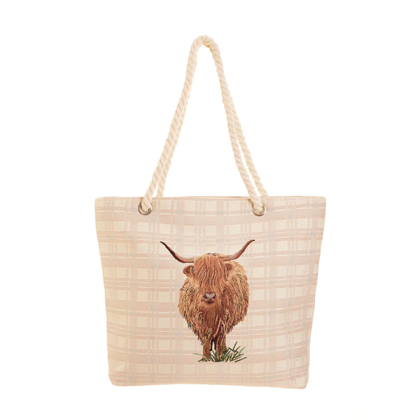 Highland Cow - Beach Bag