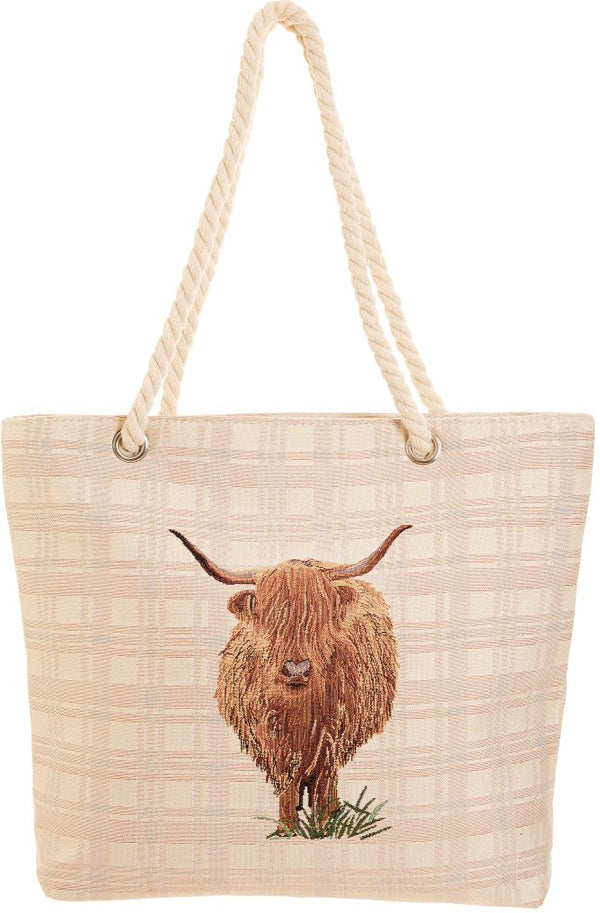 Highland Cow - Beach Bag