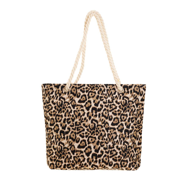 Leopard Print - Beach Bag