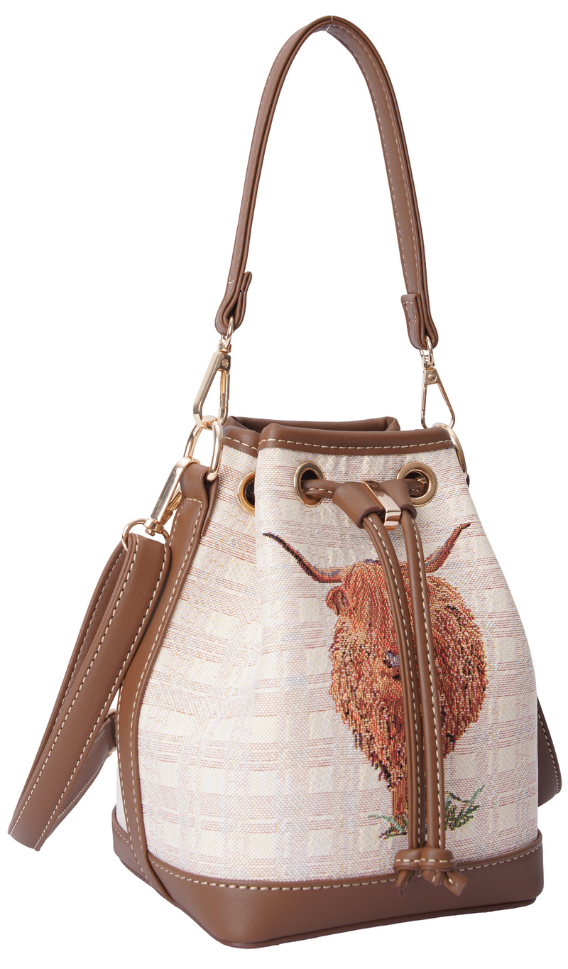 Highland Cow - Bucket Bag