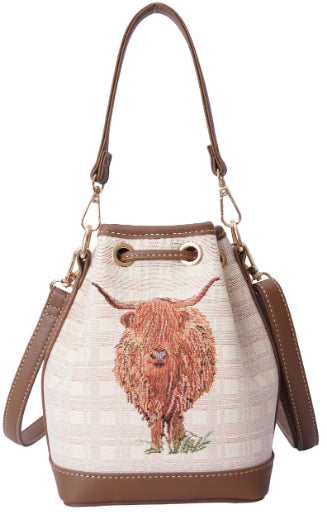 Highland Cow - Bucket Bag
