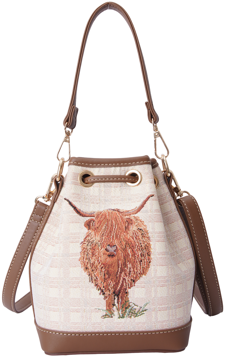Highland Cow - Bucket Bag