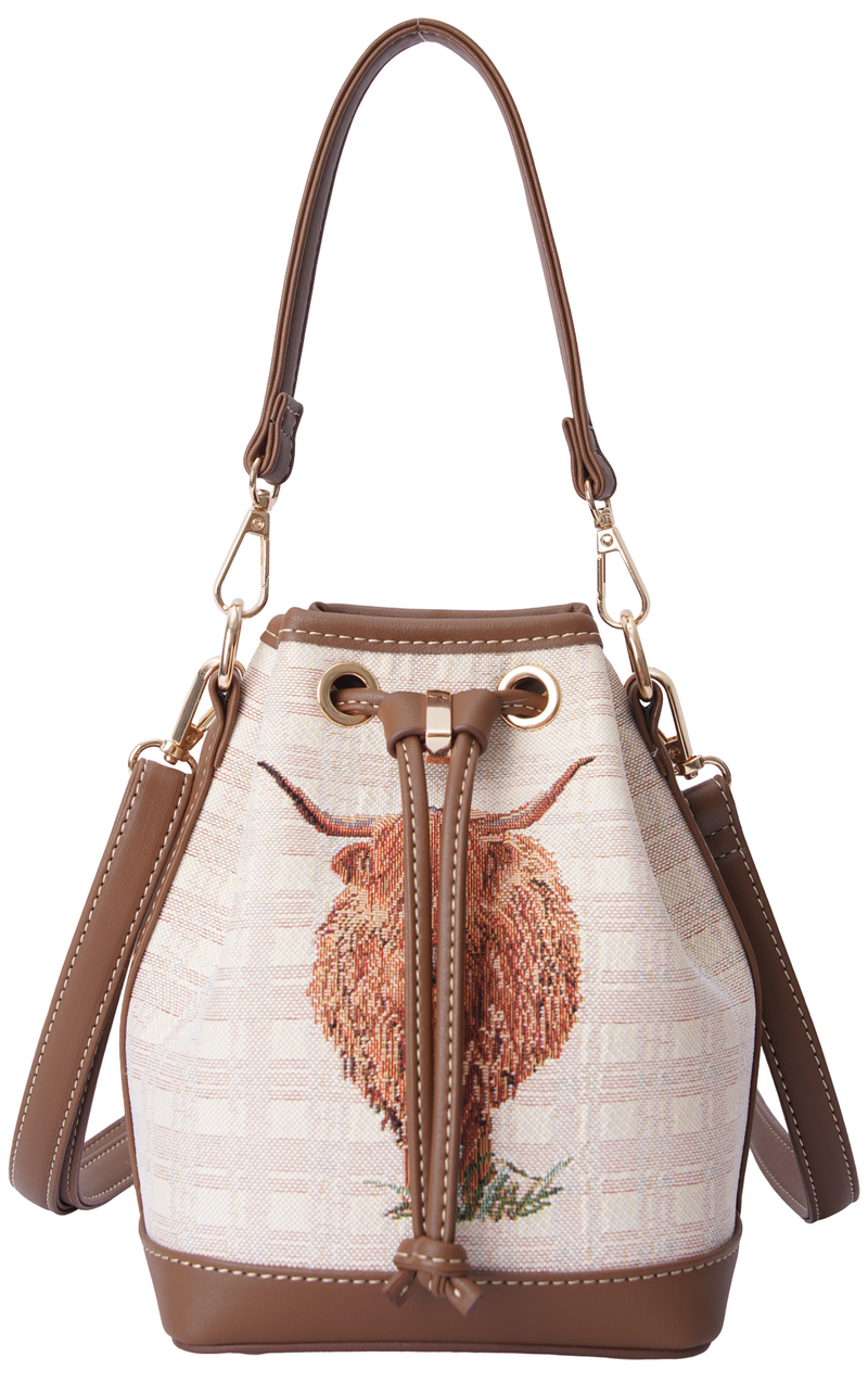 Highland Cow - Bucket Bag