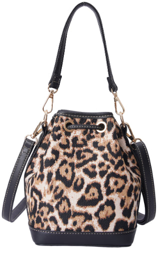 Leopard Print - Bucket Bag