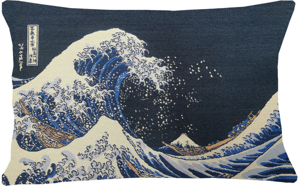 The British Museum Great Wave off Kanagawa - Long Cushion Cover 30cm*45cm