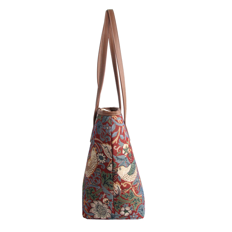 William Morris Strawberry Thief Red - College Bag