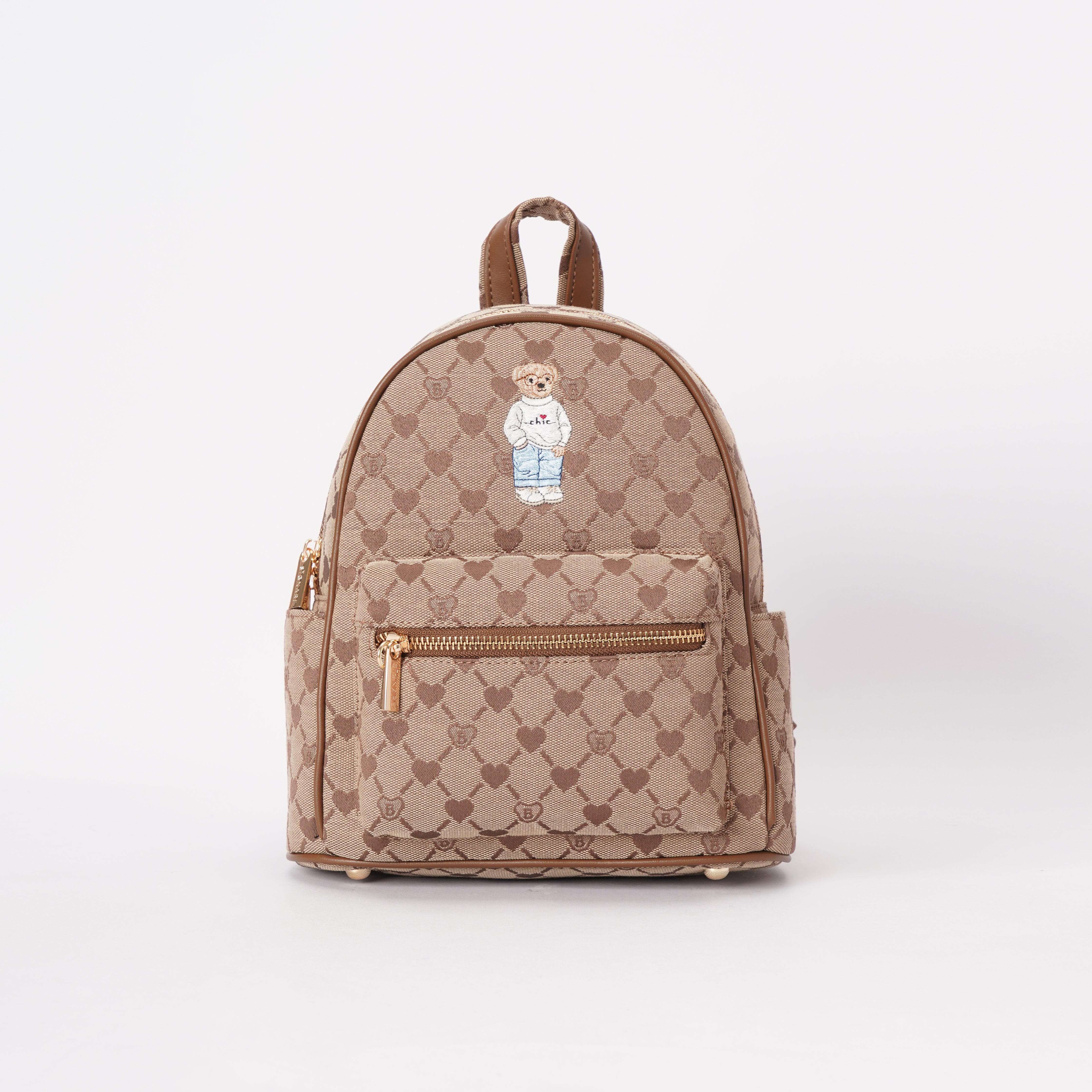 Signare London - B-Loved Small Rucksack on Beige Monogram – Signare ...