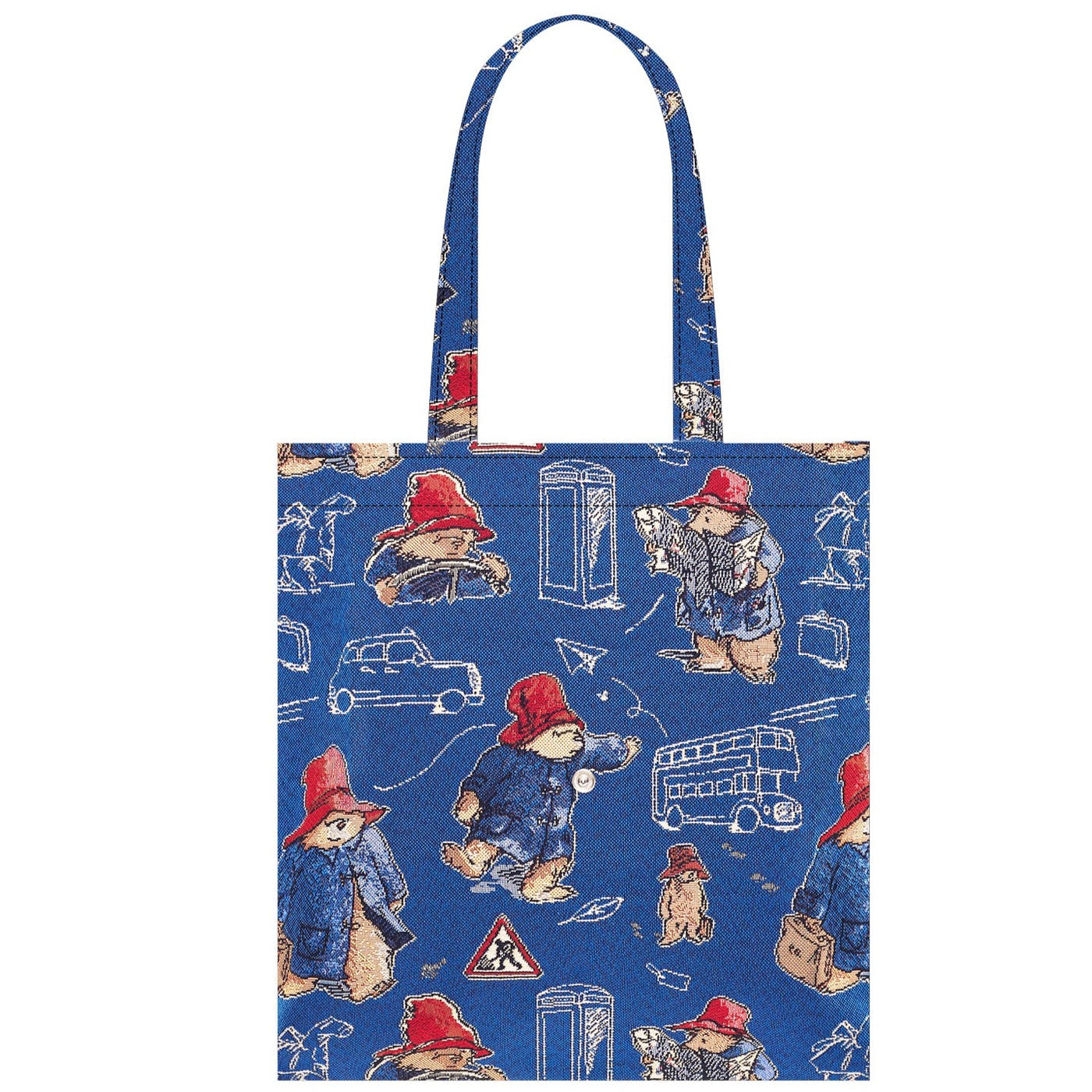 Paddington Bear Blue Flat Bag Signare Tapestry