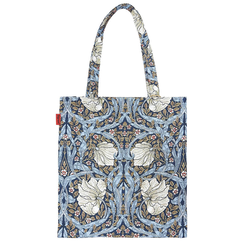 William Morris Pimpernel and Thyme Blue - Flat Bag