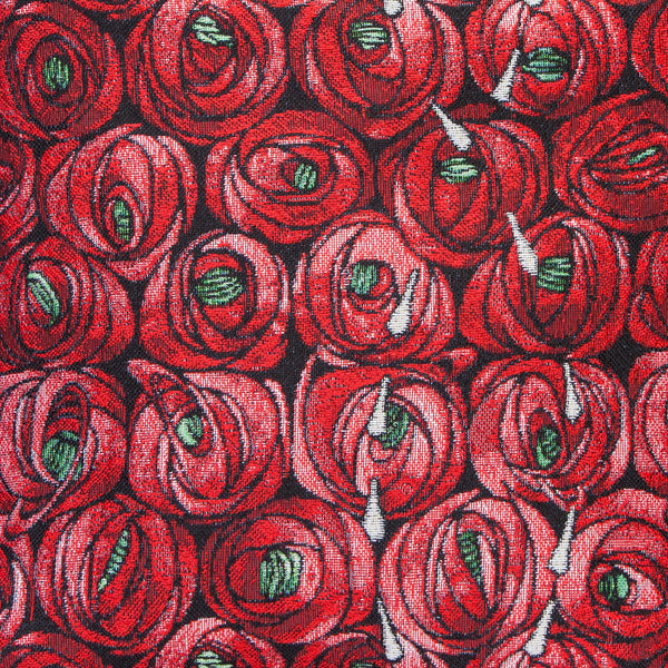Charles Rennie Mackintosh Rose and Tear Drop - Fabric for Upholstery