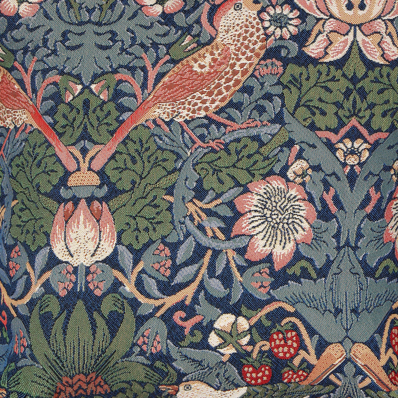 William Morris Strawberry Thief Blue - Fabric for Upholstery