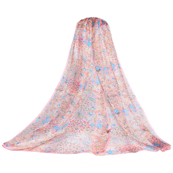 William Morris Hyacinth - 100% Pure Silk Scarf