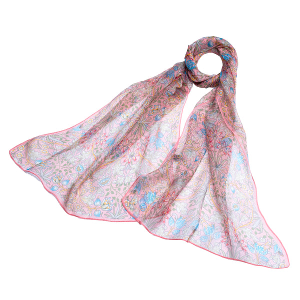 William Morris Hyacinth - 100% Pure Silk Scarf