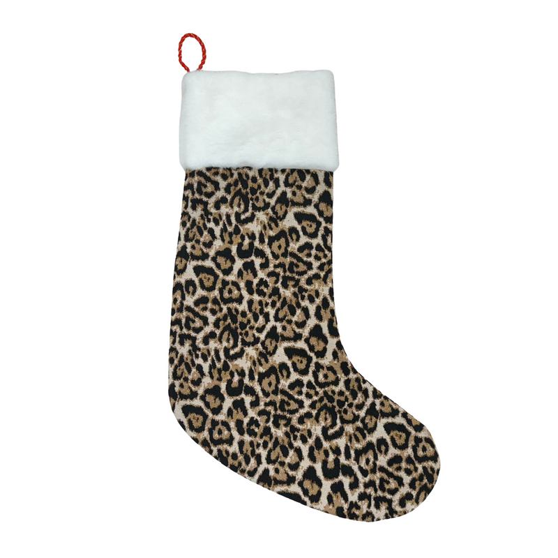 Leopard Print - Christmas Stocking