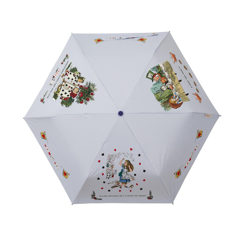 Alice in Wonderland Tea Party - Automatic Folding Umbrella