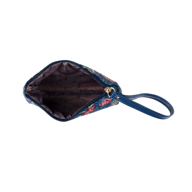 V&A Licensed Flower Meadow Blue - Wristlet