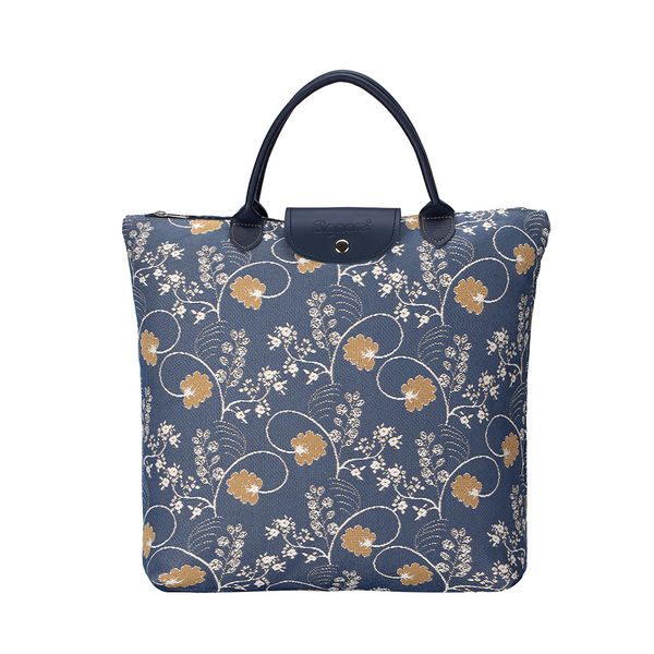 Jane Austen Blue - Foldaway Bag