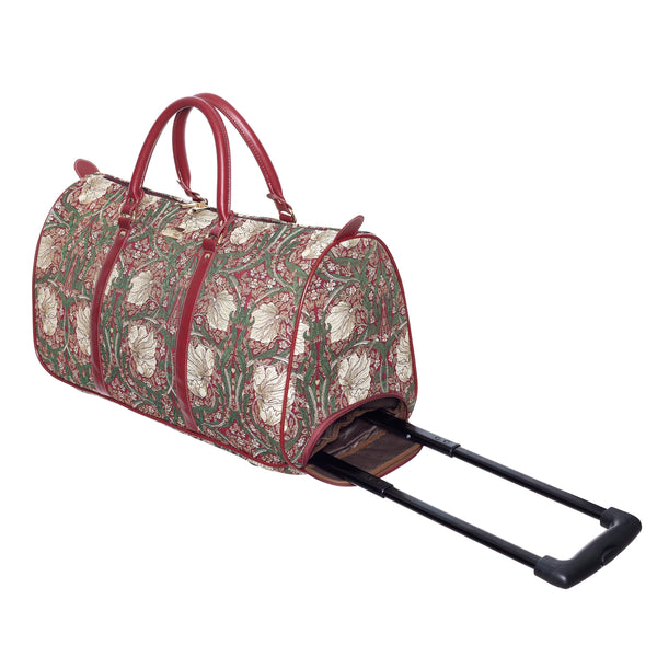 William Morris Pimpernel and Thyme Red - Pull Holdall