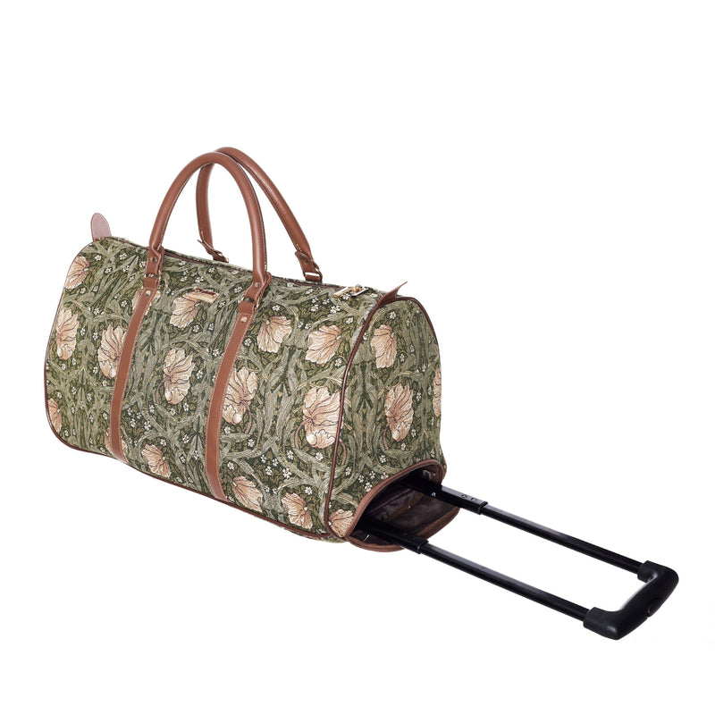 William Morris Pimpernel and Thyme Green - Pull Holdall