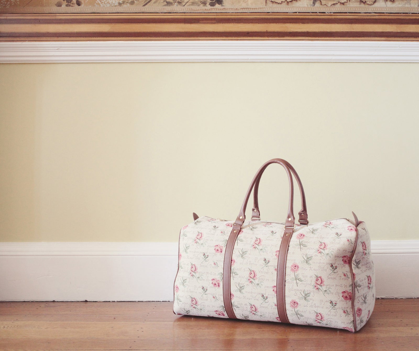 Rose Pink Big Holdall travel Bag Signaretapestry Signare Tapestry