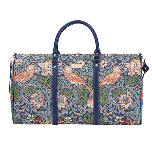 William Morris Strawberry Thief Blue - Big Holdall Bag | Signare Tapestry