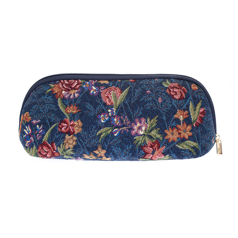 V&A Licensed Flower Meadow Blue - Makeup Brush Bag
