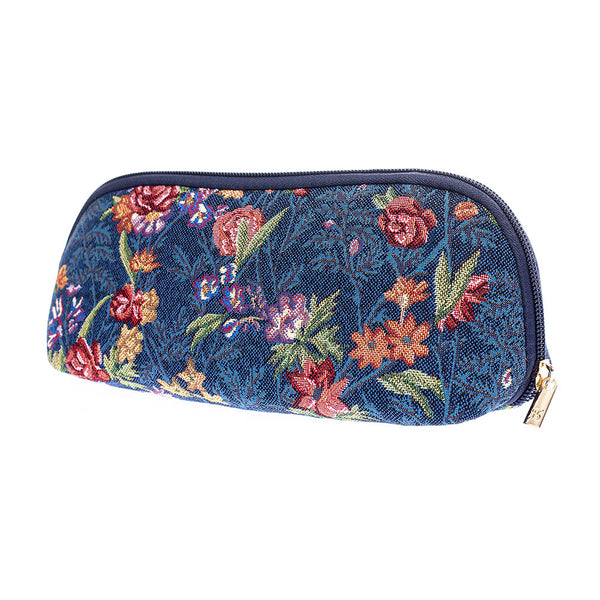 V&A Licensed Flower Meadow Blue - Makeup Brush Bag