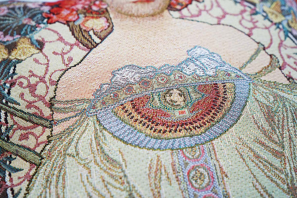 Alphonse Mucha Day Dream - Cushion Cover Art Detail |Signare Tapestry